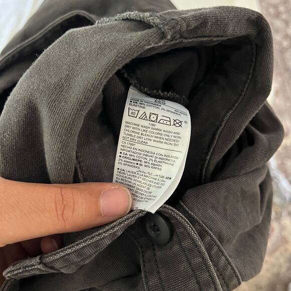 Old Navy Gray Long Sleeve Utility Jumpsuit Full Length Plus Size XXL - Picture 6 of 8